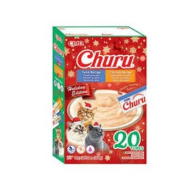 Pamlsok Inaba Churu Cat Vianočný Gift Box Tuniak & Kura 20 túb 280g